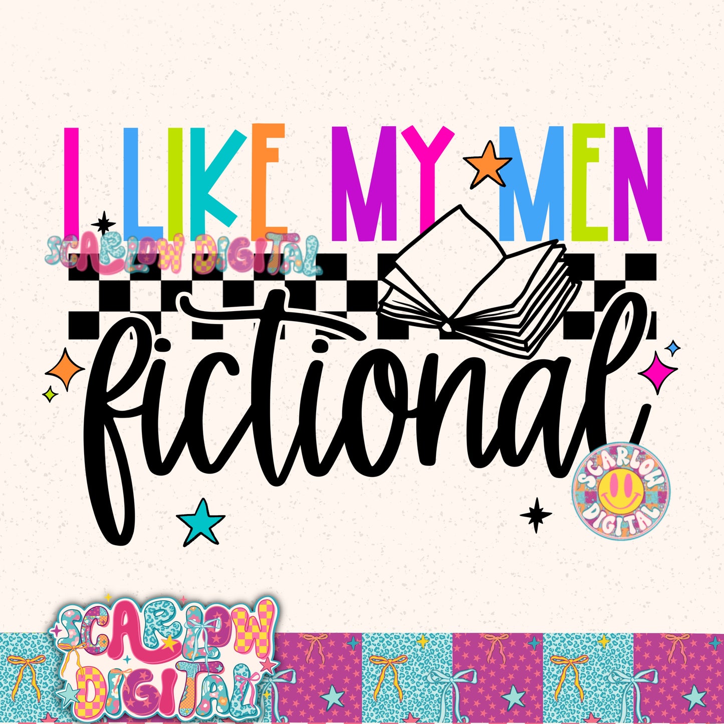 I Like My Men Fictional PNG Digital Design
