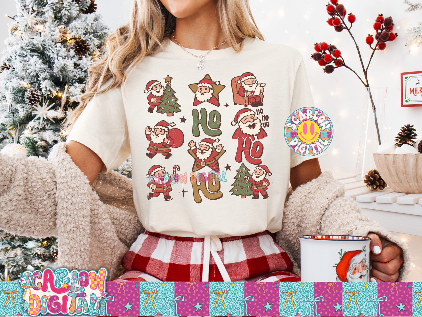 Ho Ho Ho PNG Digital Design