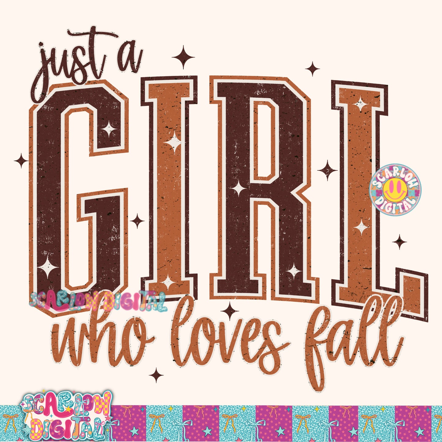 Just a Girl Who Loves Fall PNG Digital Design