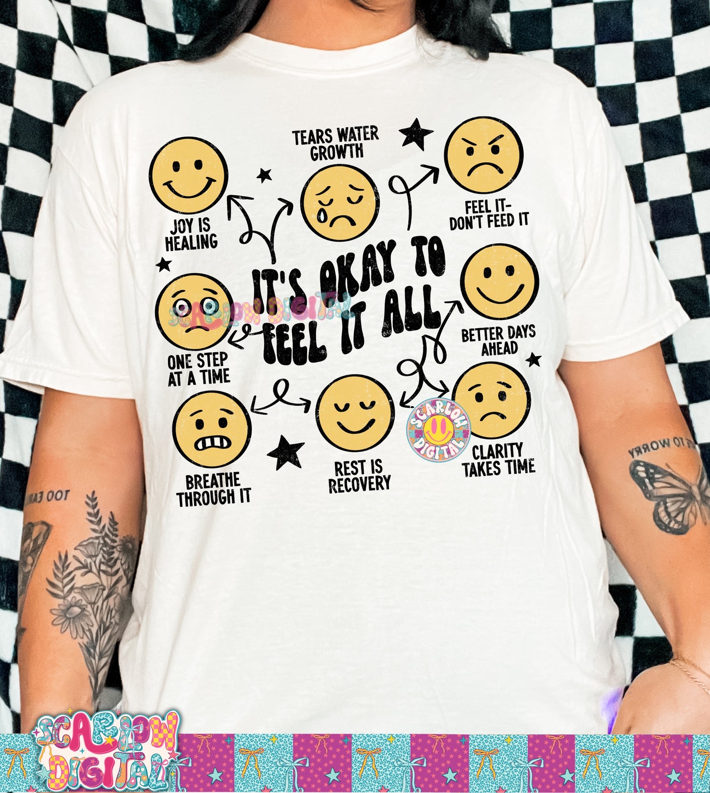 It's Okay to Feel it All PNG Digital Design