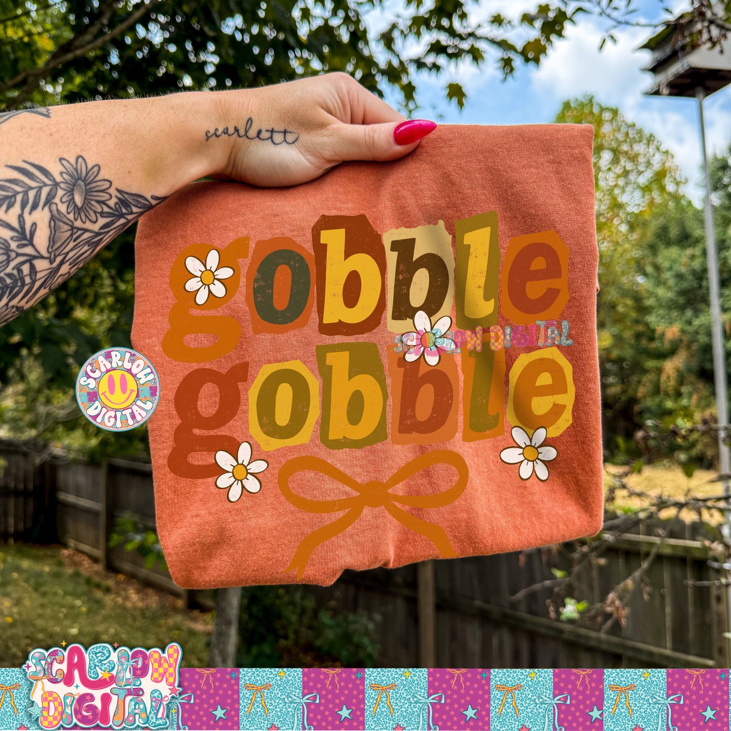 Gobble Gobble PNG Digital Design
