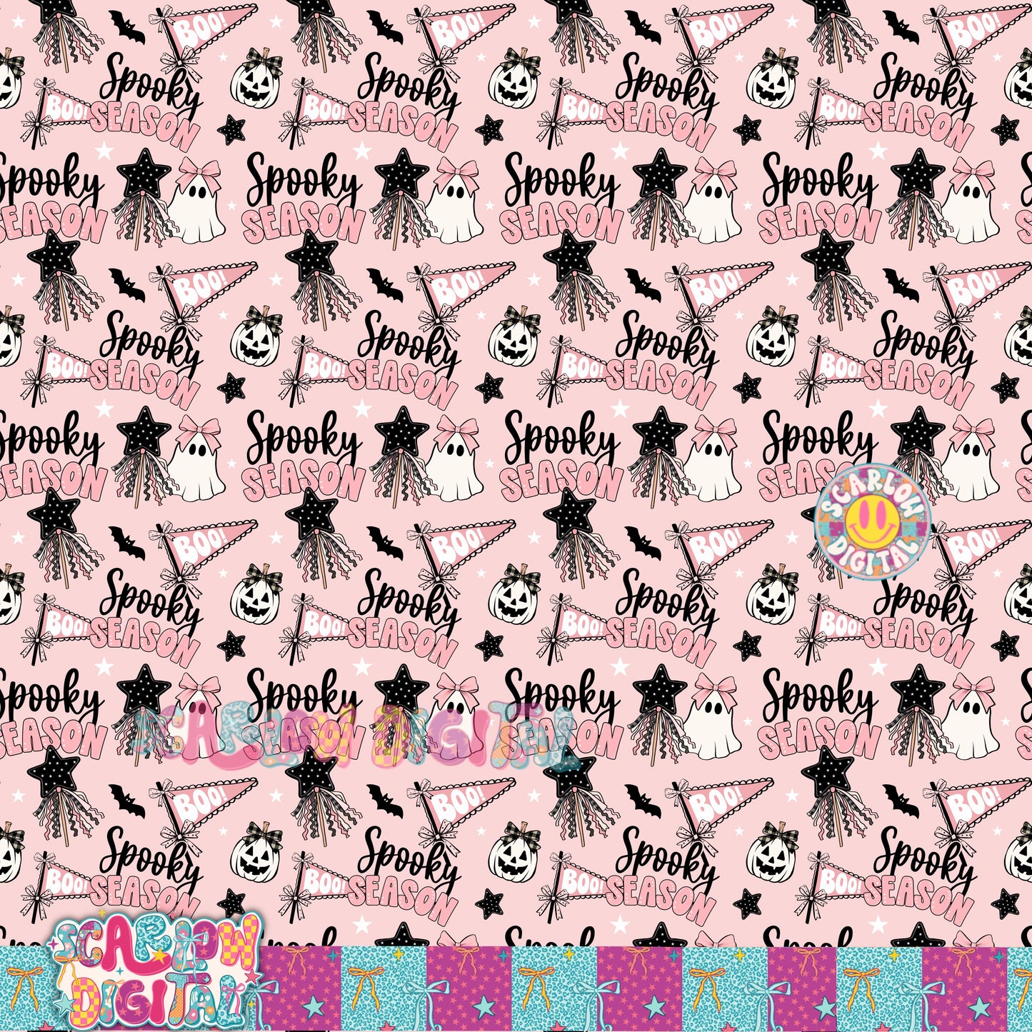 Spooky Season Seamless Pattern Digital Design