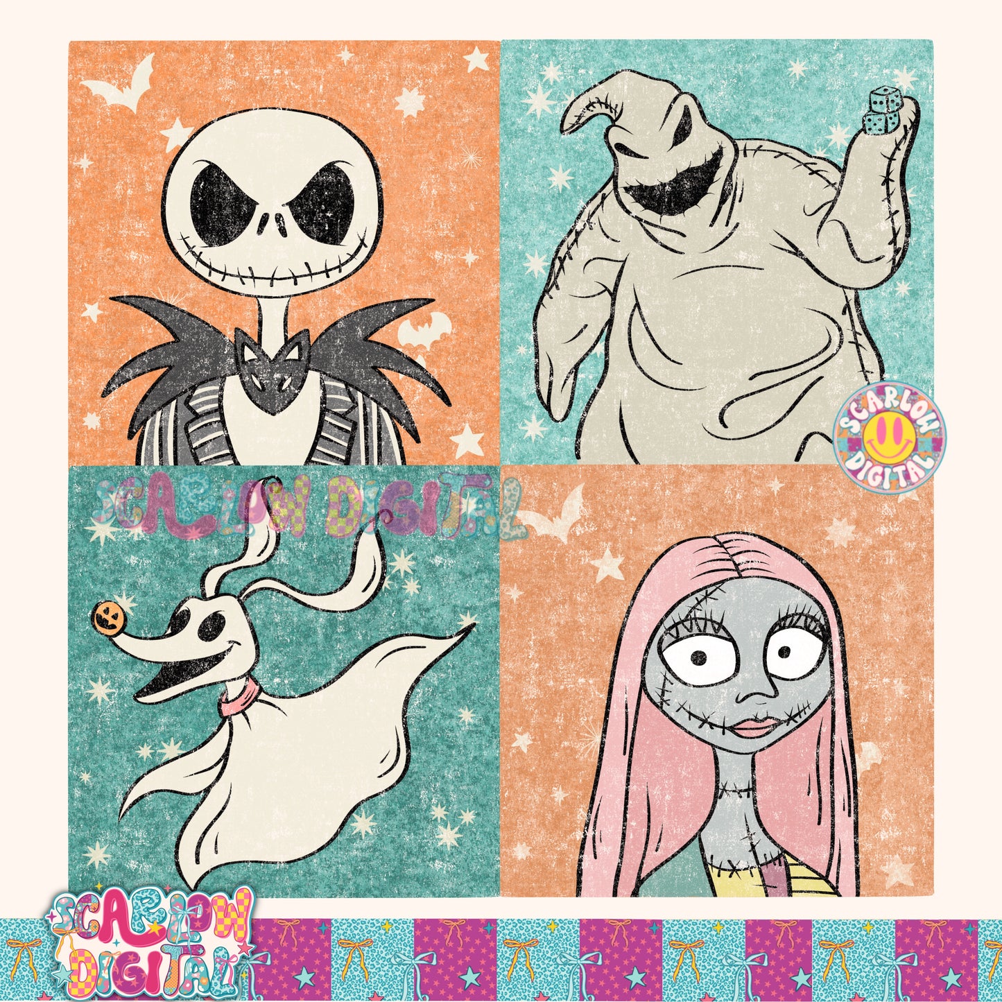 TODAY ONLY: Nightmare Before Christmas PNG Digital Design