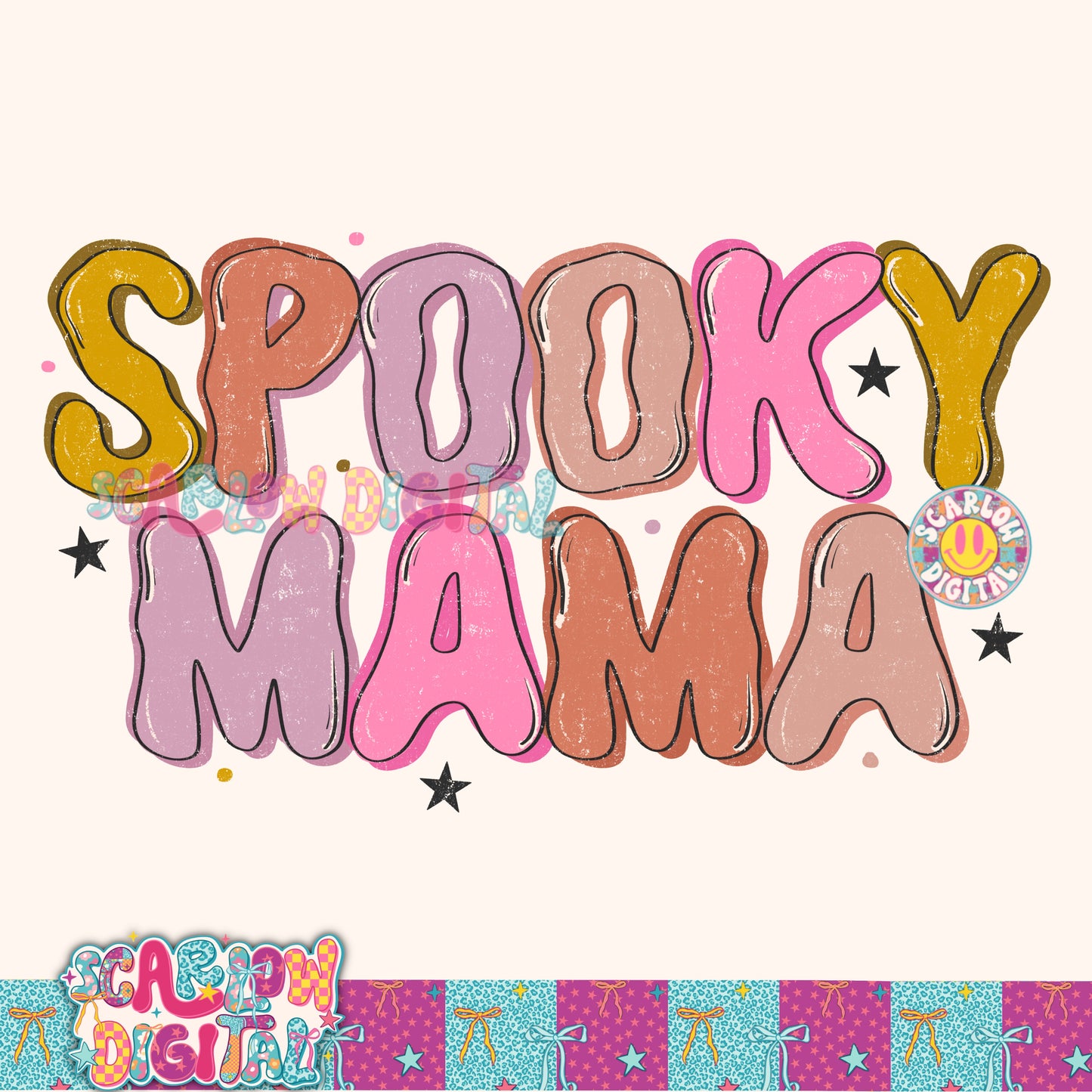 Spooky Mama PNG Digital Design