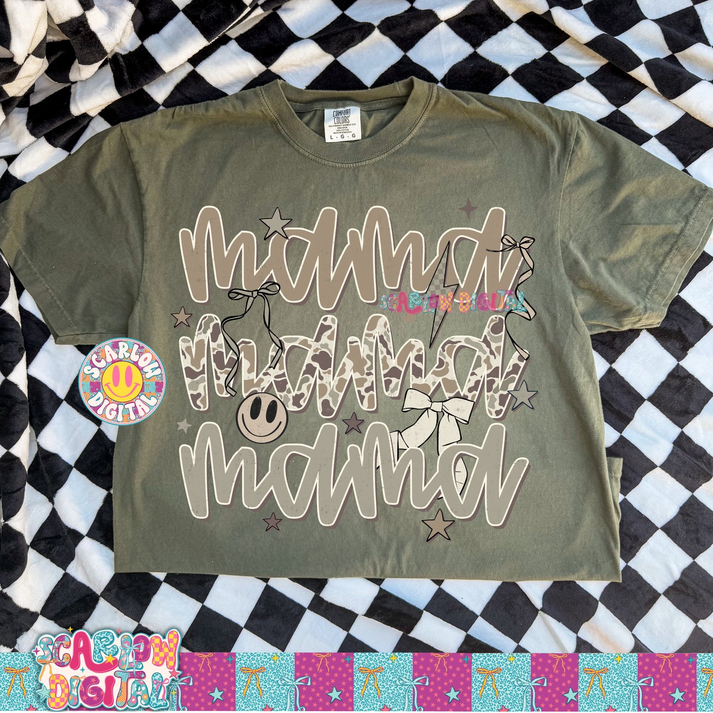 Camo Mama PNG Digital Design