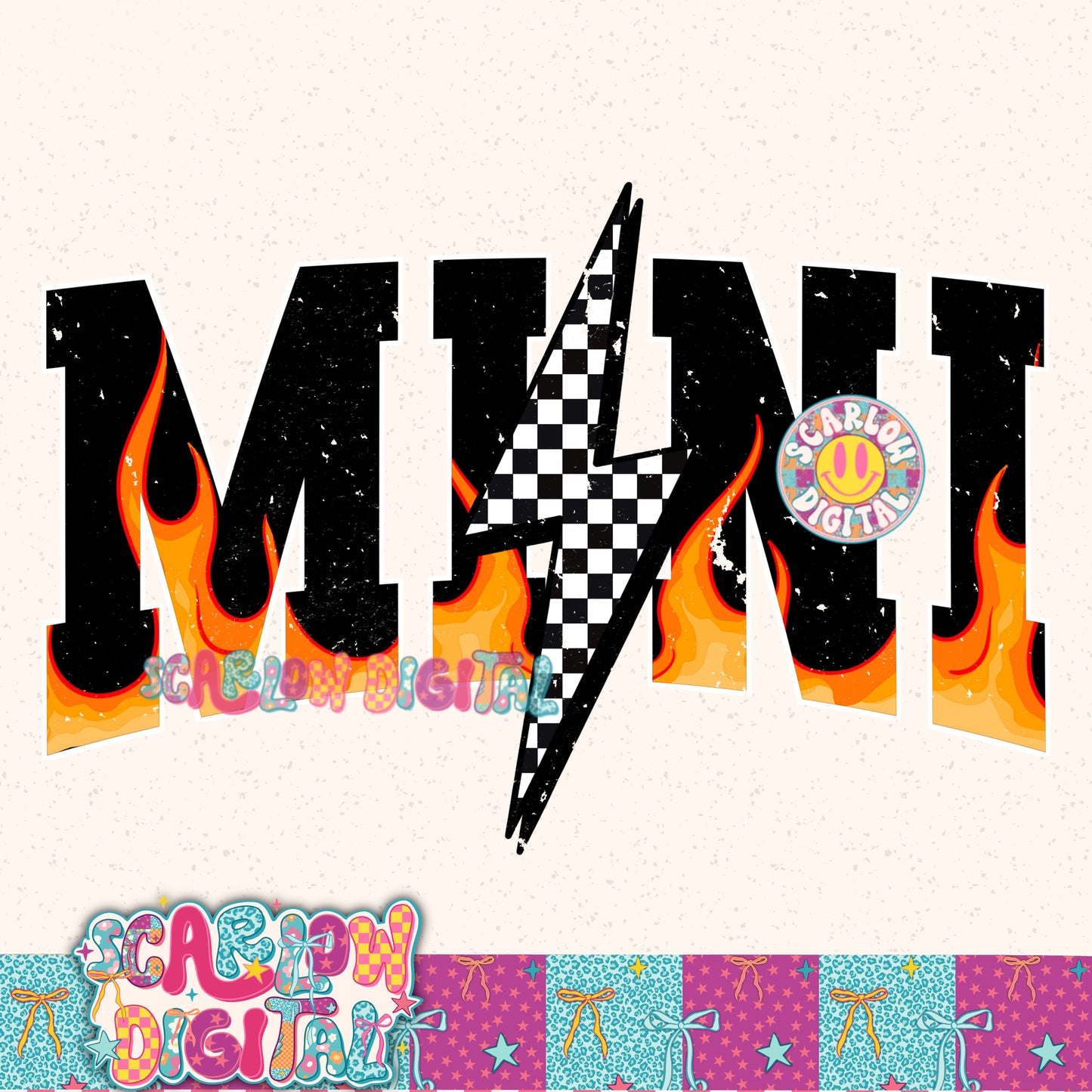 Mini Flames PNG Digital Design