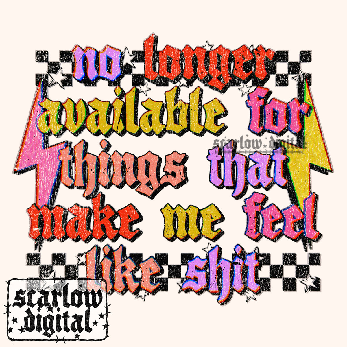 No Longer Available For Things That Make Me Feel Like Shit PNG Digital Design