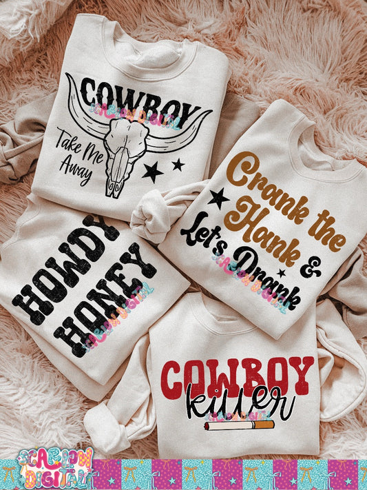 Western Bundle PNG Digital Design