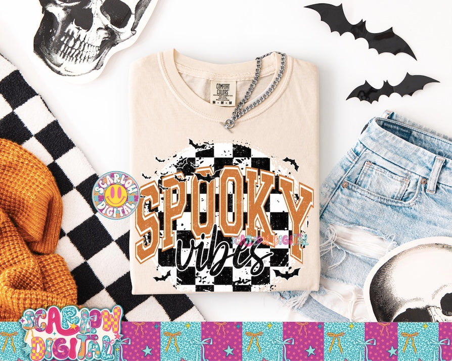 Spooky Vibes PNG Digital Design