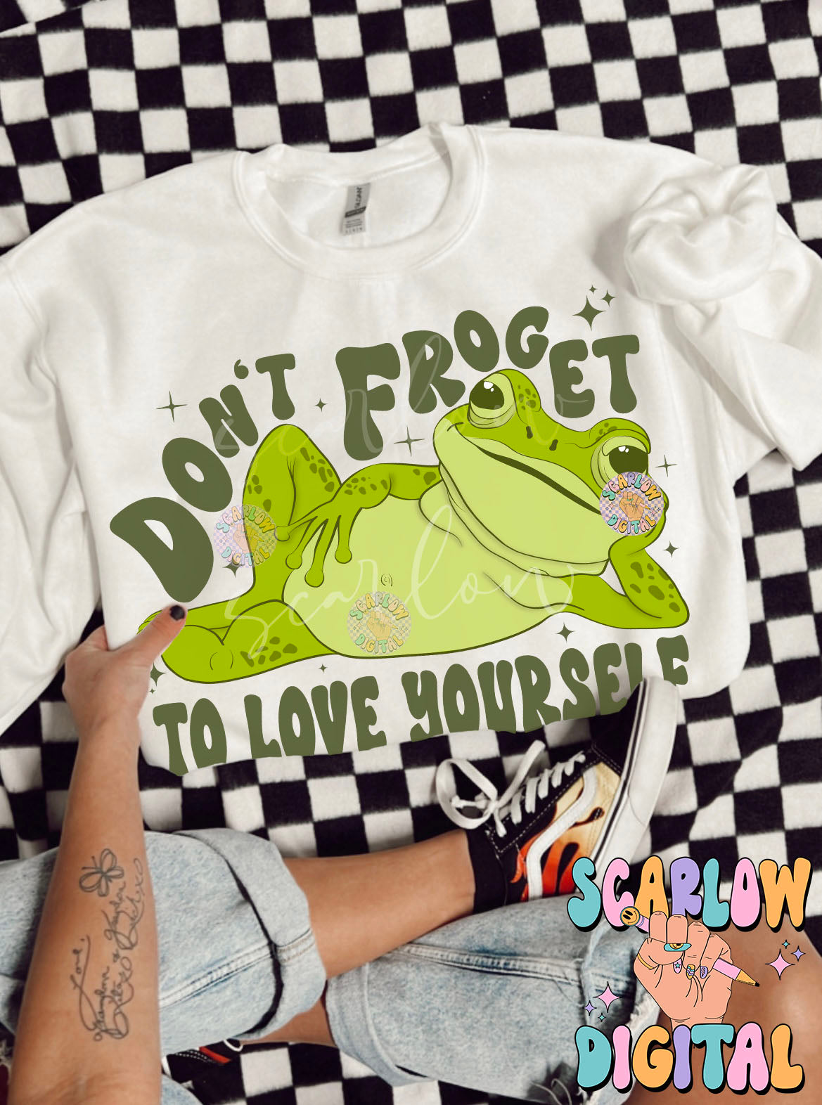 Don't Froget to Love Yourself PNG Digital Design