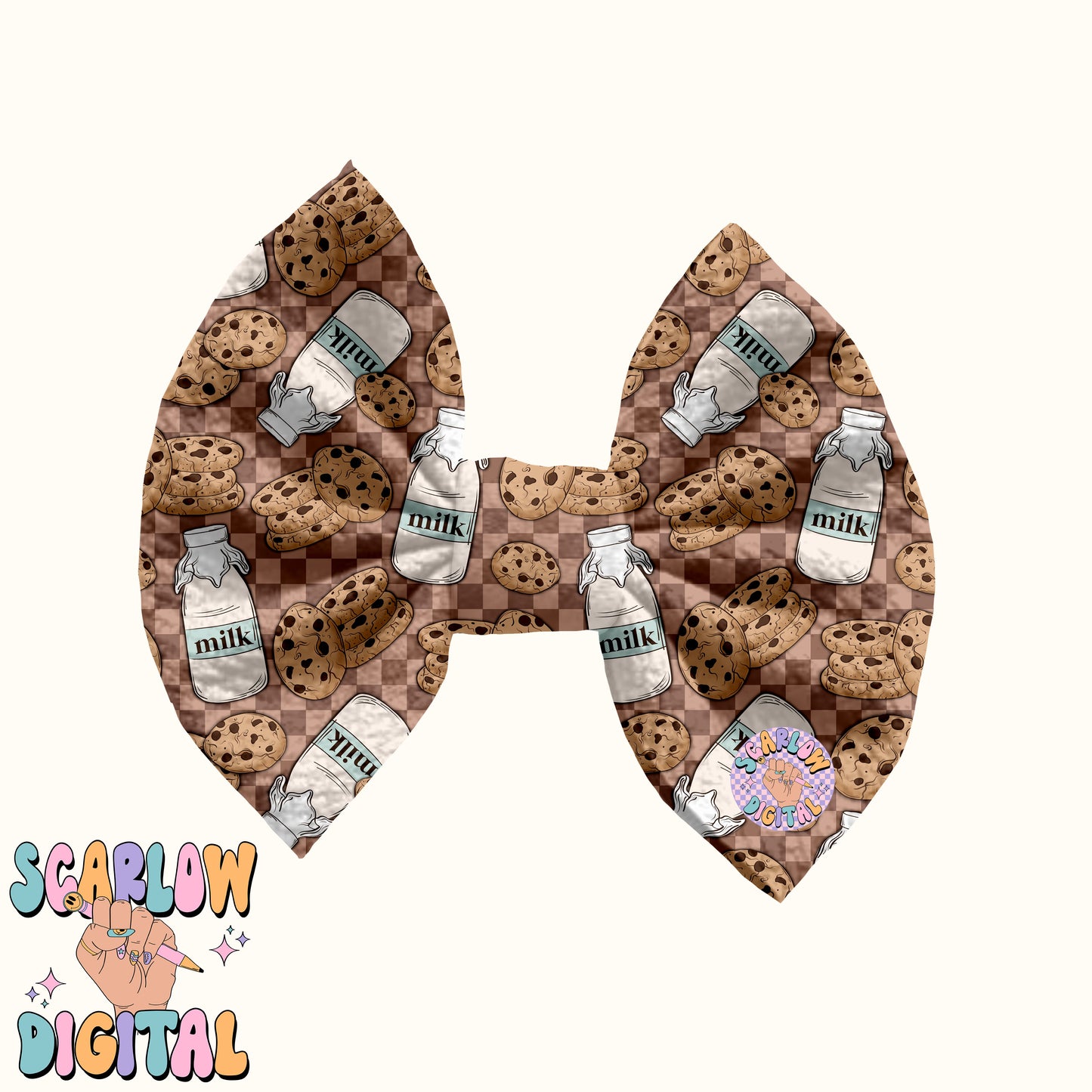 Milk and Cookies Seamless Pattern-Christmas Sublimation Digital Design Download-retro christmas seamless, santa claus seamless pattern