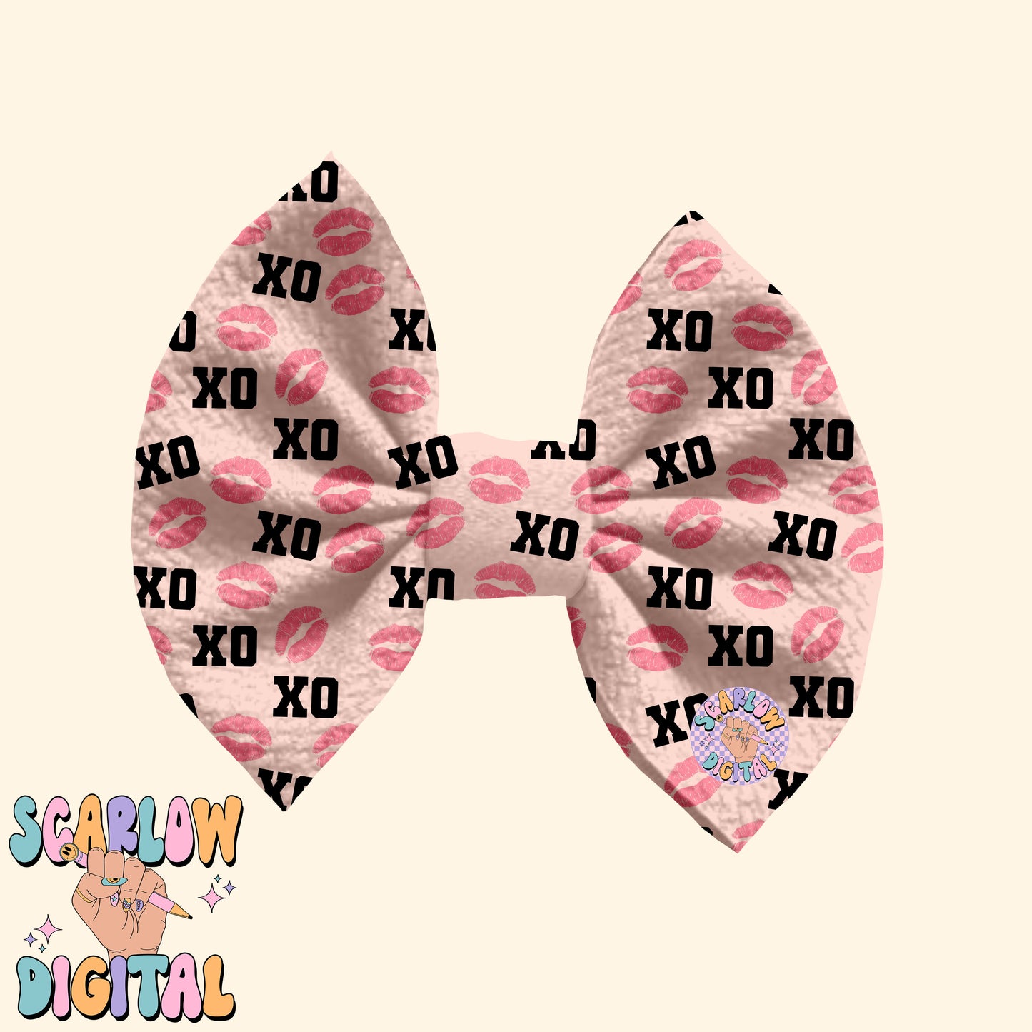 XoXo Seamless Pattern-Valentine's Day Sublimation Digital Design Download-kisses seamless file, vday designs, hearts seamless file designs