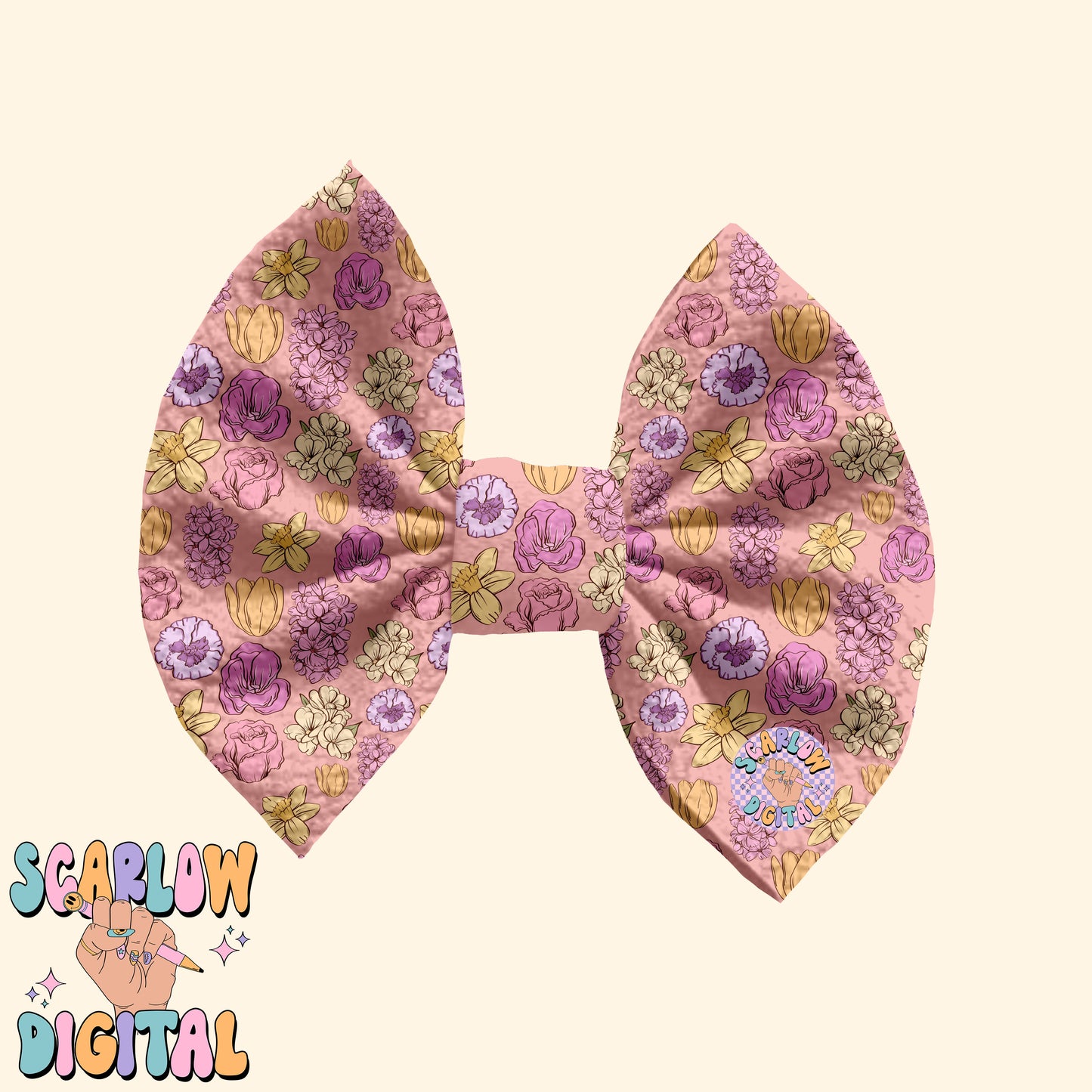 Floral Seamless Pattern-Spring Sublimation Digital Design Download-spring flowers seamless pattern, summer seamless, girly seamless pattern