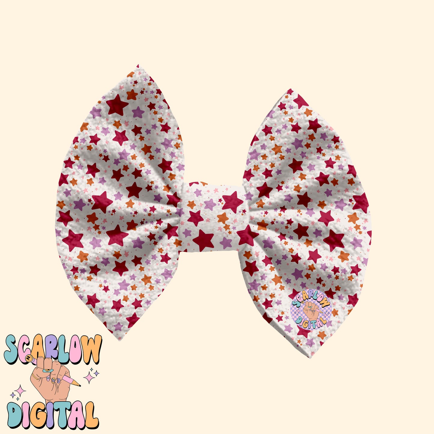 Colorful Stars Seamless Pattern-Retro Sublimation Digital Design Download-preppy seamless pattern, girl seamless pattern, celestial seamless