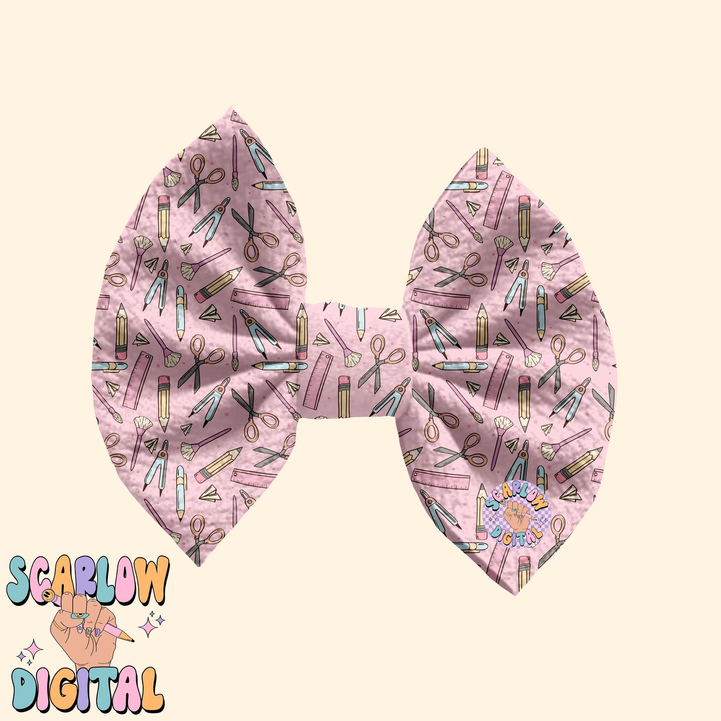 School Doodles Seamless Pattern Digital Design