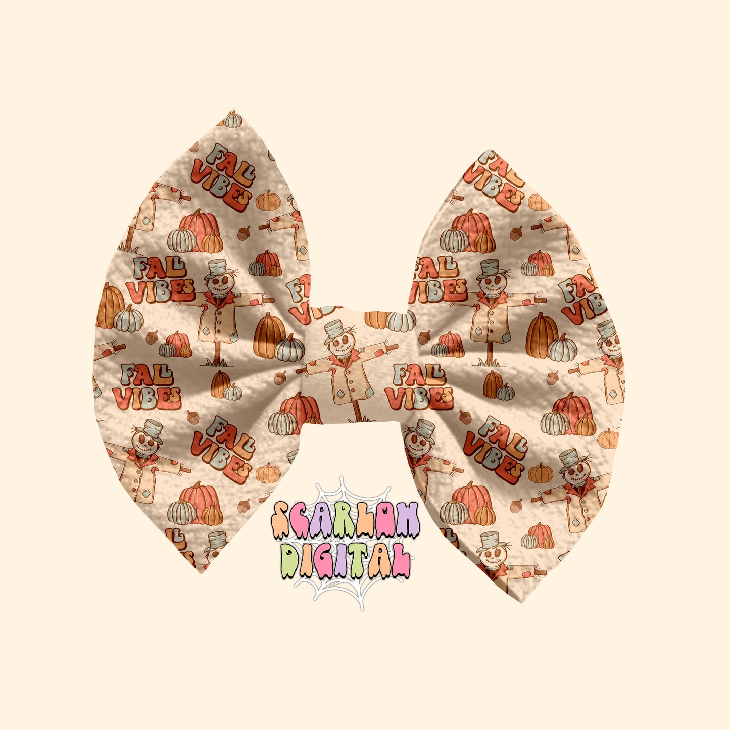 Fall Vibes Seamless Pattern-Autumn Sublimation Digital Design Download-fall surface pattern, pumpkins seamless file, scarecrow seamless file