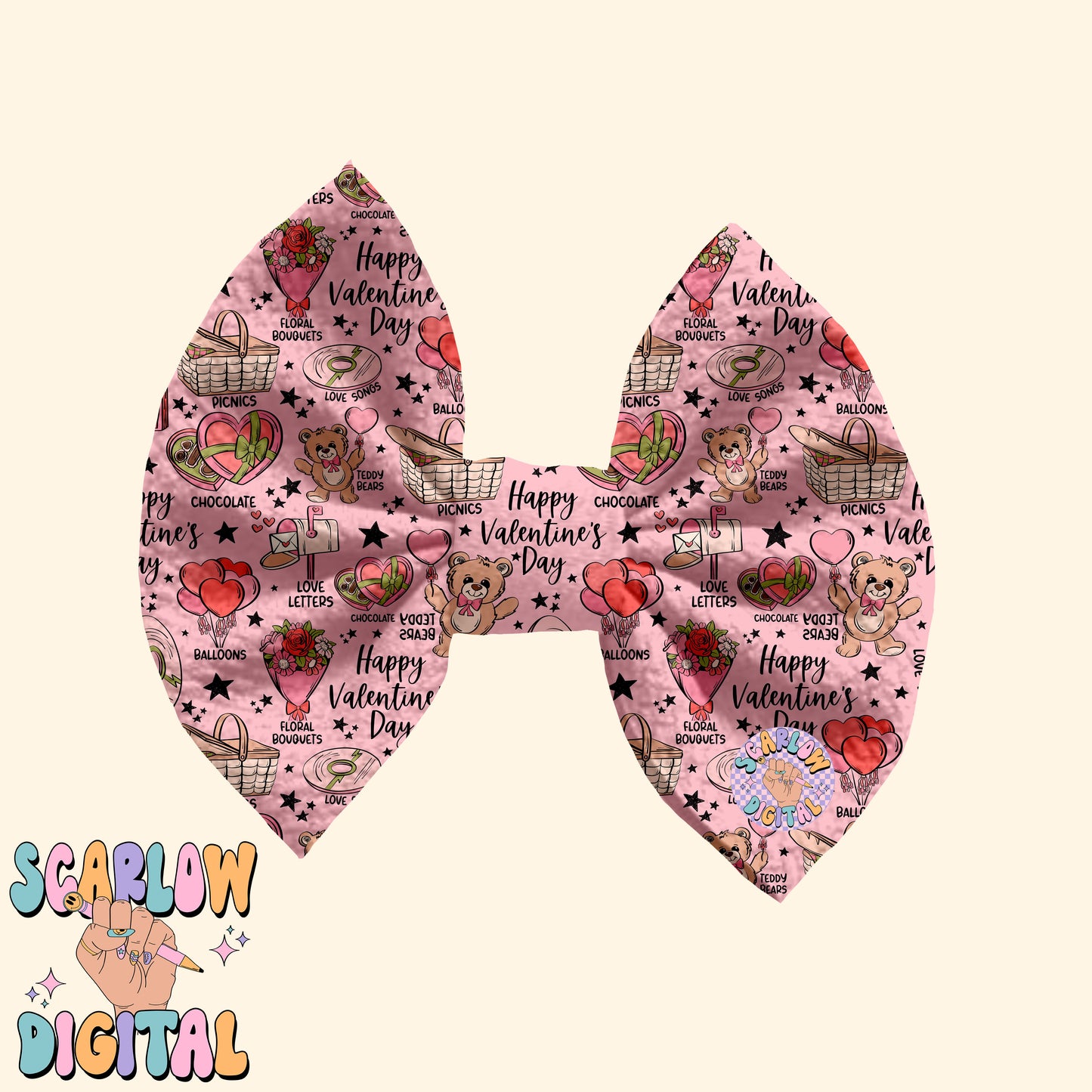 Valentine's Day Seamless Pattern Sublimation Digital Design Download, valentines designs, flowers seamless, chocolate hearts seamless file