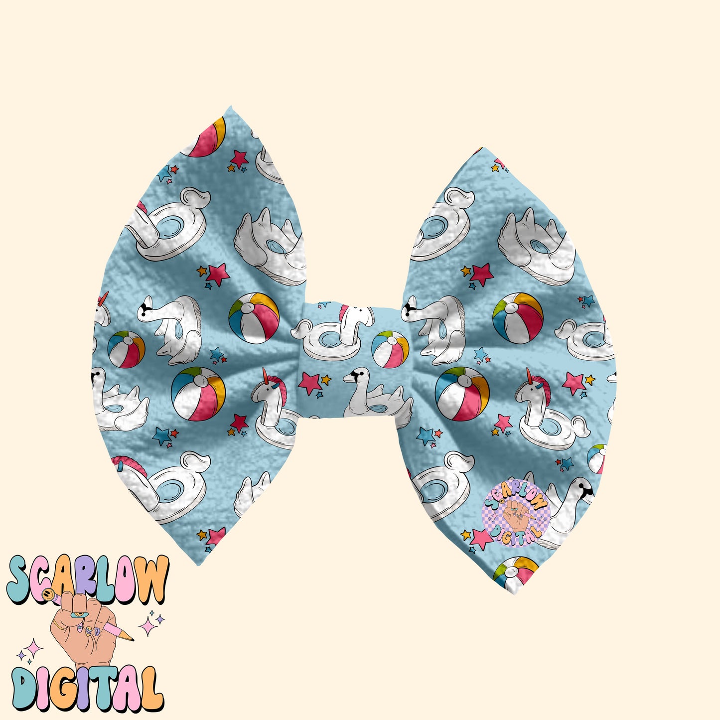 Pool Floats Seamless Pattern