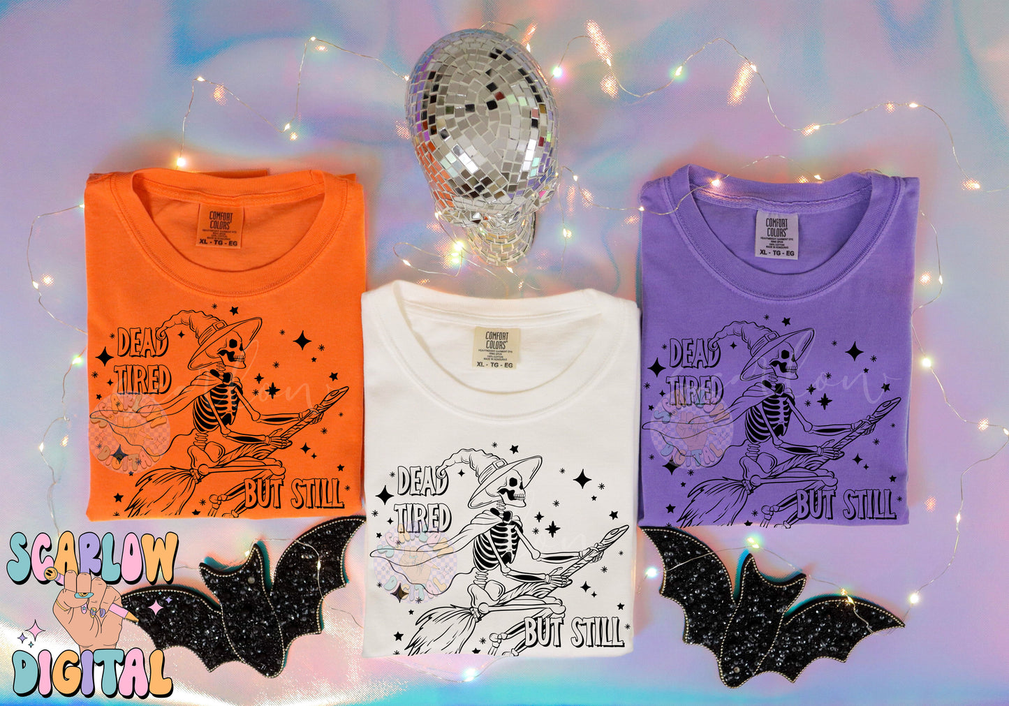 Dead Tired But Still Flying PNG Digital Design Download, Halloween png, skeleton png, funny png designs, adulting png, witchy png designs, single color png design