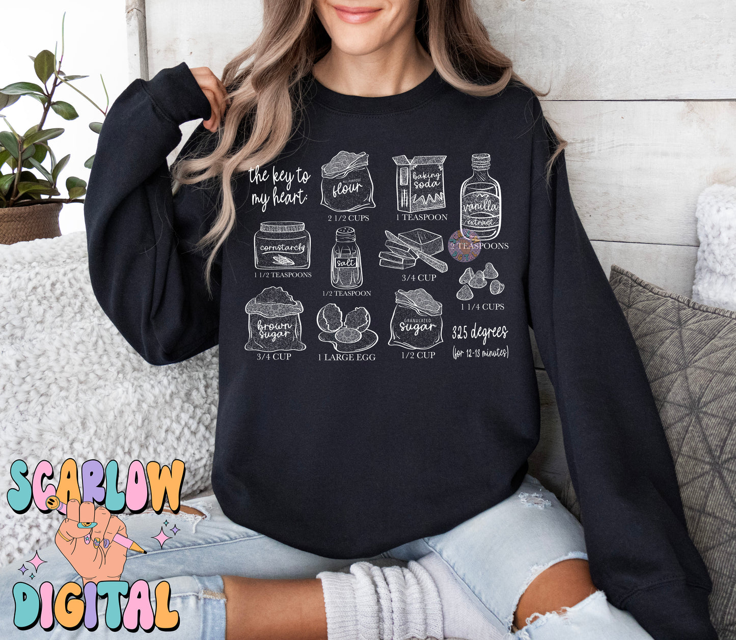 The Key to My Heart PNG-Homesteading Sublimation Digital Design Download-cooking png, chocolate chip cookies png, vintage baking png designs