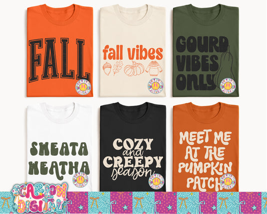 Fall PNG Bundle Digital Design
