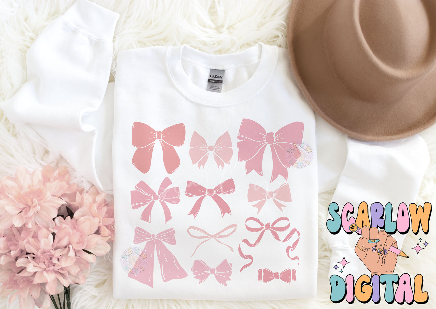 Dainty Bows PNG-Coquette Sublimation Digital Design Download-vintage style png, girly png, soft style png, pretty girl png, little girl png