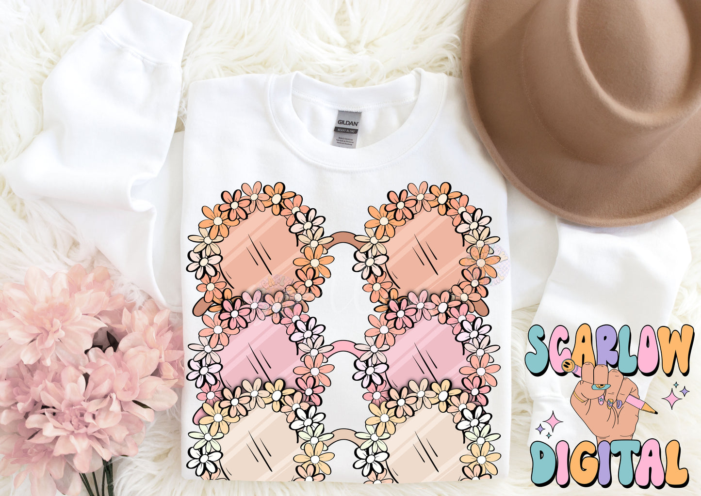 Stay Shady PNG-Floral Sunglasses Sublimation Digital Design Download-flowers png, summertime png, boho girl png, sunnies png, girly designs