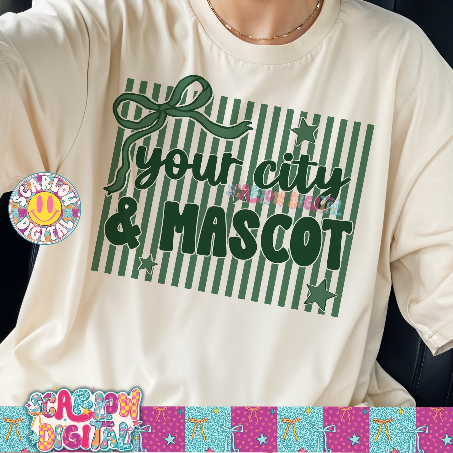 Green Mascot Custom Design - REVIEW DESCRIPTION BEFORE PURCHASING