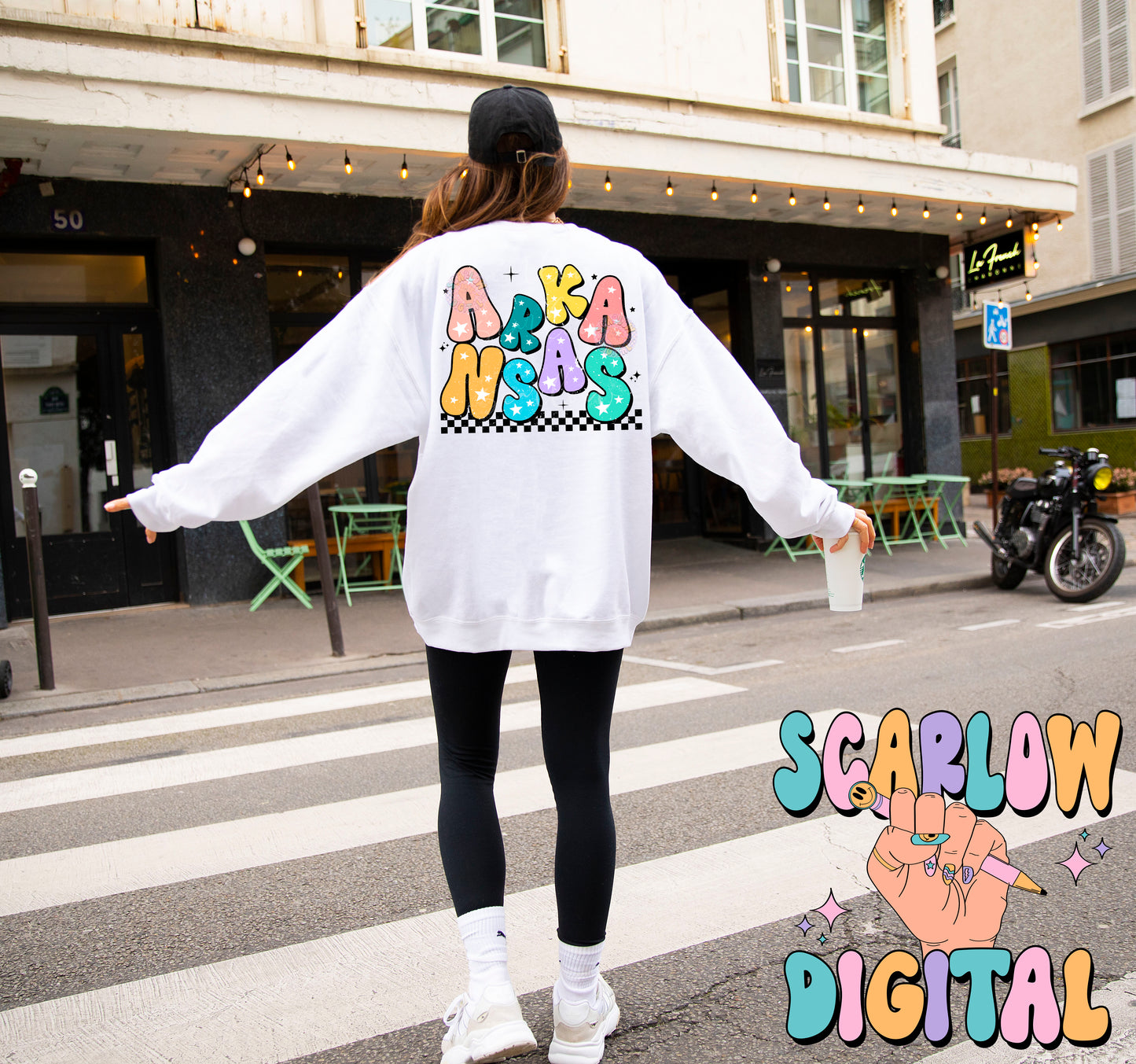 Arkansas PNG Digital Design Download, city png design, colorful png, star png, women png, Arkansas tshirt png designs, retro png designs