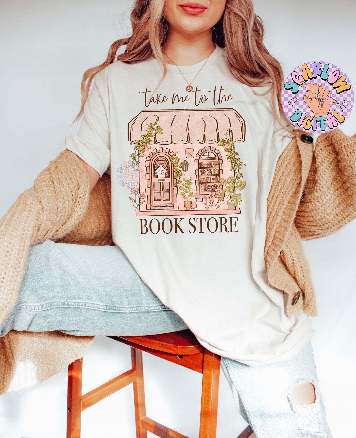 Take Me to the Bookstore PNG Digital Design