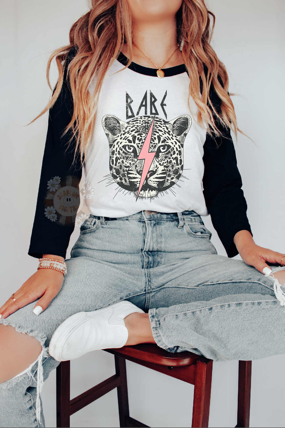 Babe PNG-Snow Leopard Sublimation Digital Design Download-mommy and me png, mama mini png, little girl png, trendy png, grunge girl png file