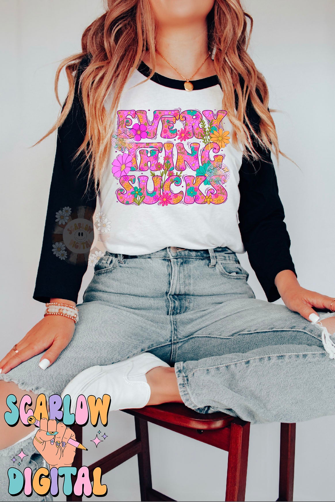 Everything Sucks PNG-Floral Sublimation Digital Design Download-flowers png, funny png, adult humor png, women png, spring png, summer png