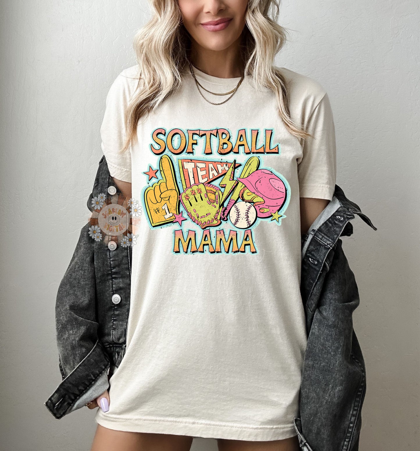 Softball Mama PNG-Retro Sublimation Digital Design Download-preppy mom png, trendy png,  softball png, mom png, png for mom, mom sublimation