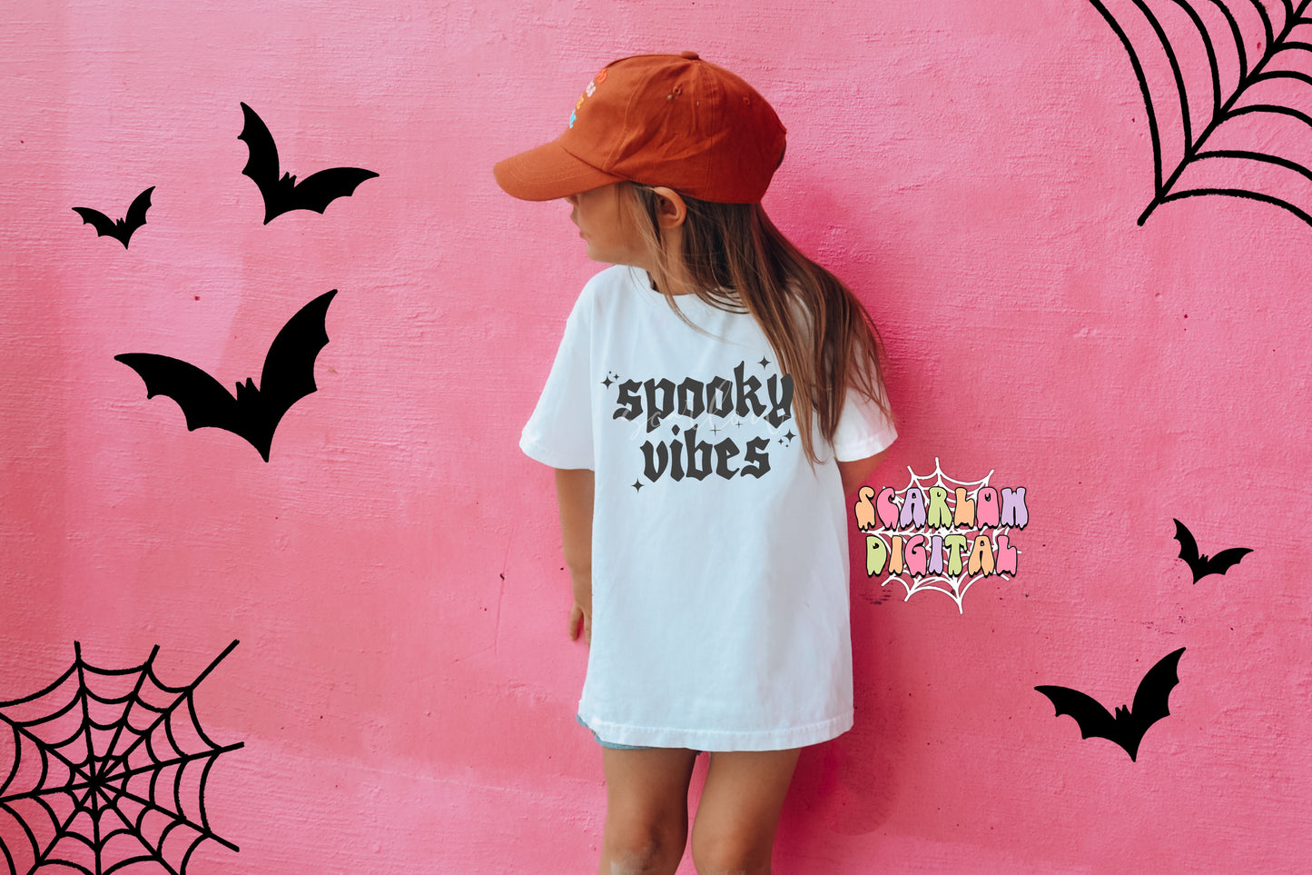 Spooky Vibes SVG Cricut Cut File Digital Design Download, halloween svg, spooky season svg, fall svg, simple halloween svg, minimalist svg