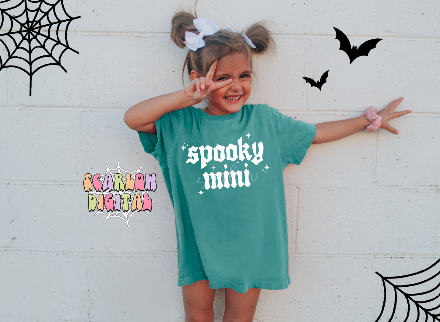 Spooky Mini SVG Cricut Cut File Digital Design Download, spooky season svg, spooky kids svg, little girl svg, halloween svg, fall svg design