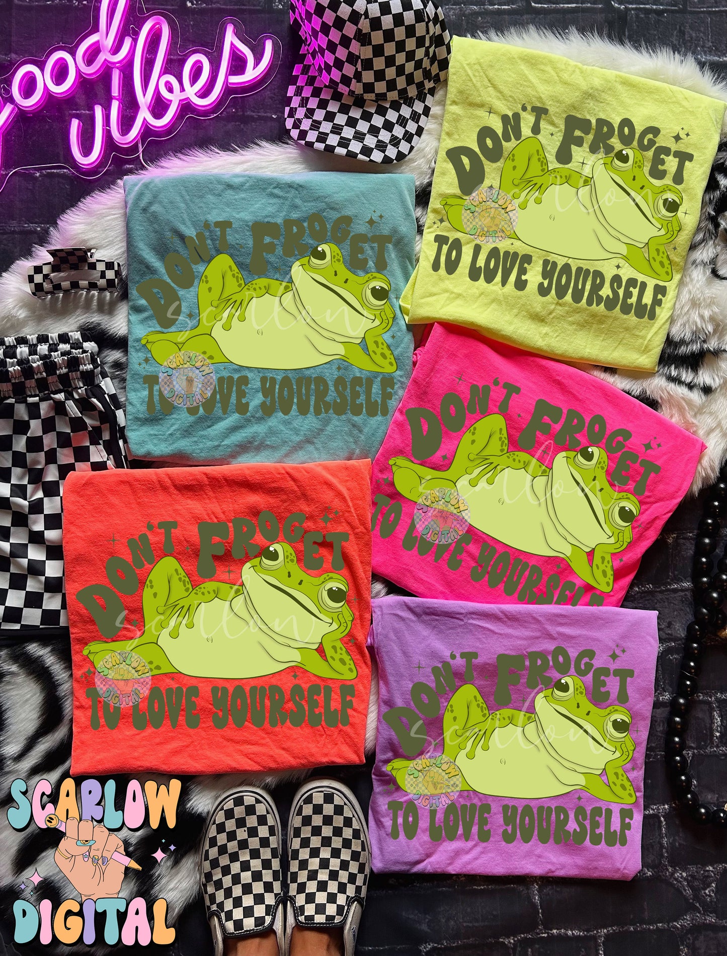 Don't Froget to Love Yourself PNG Digital Design