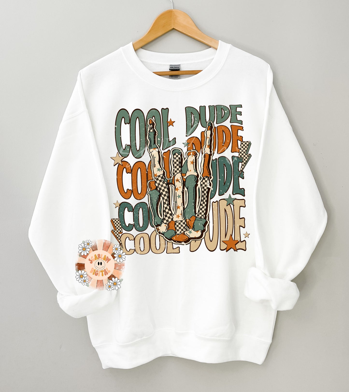 Cool Dude PNG-Rocker Sublimation Digital Design Download-boy png, png for boys, edgy png, grunge png, skeleton png, vintage png, retro png