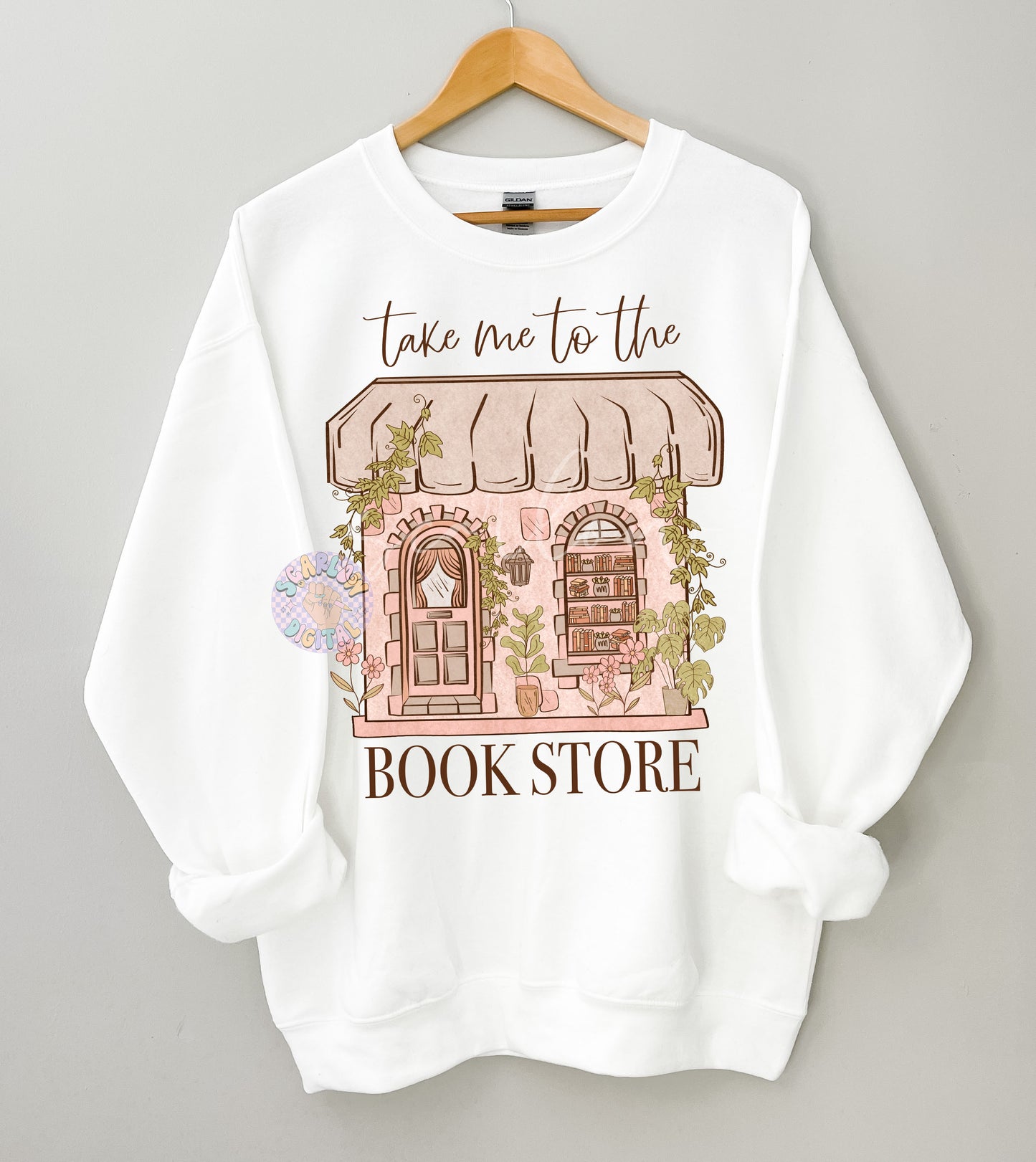 Take Me to the Bookstore PNG Digital Design