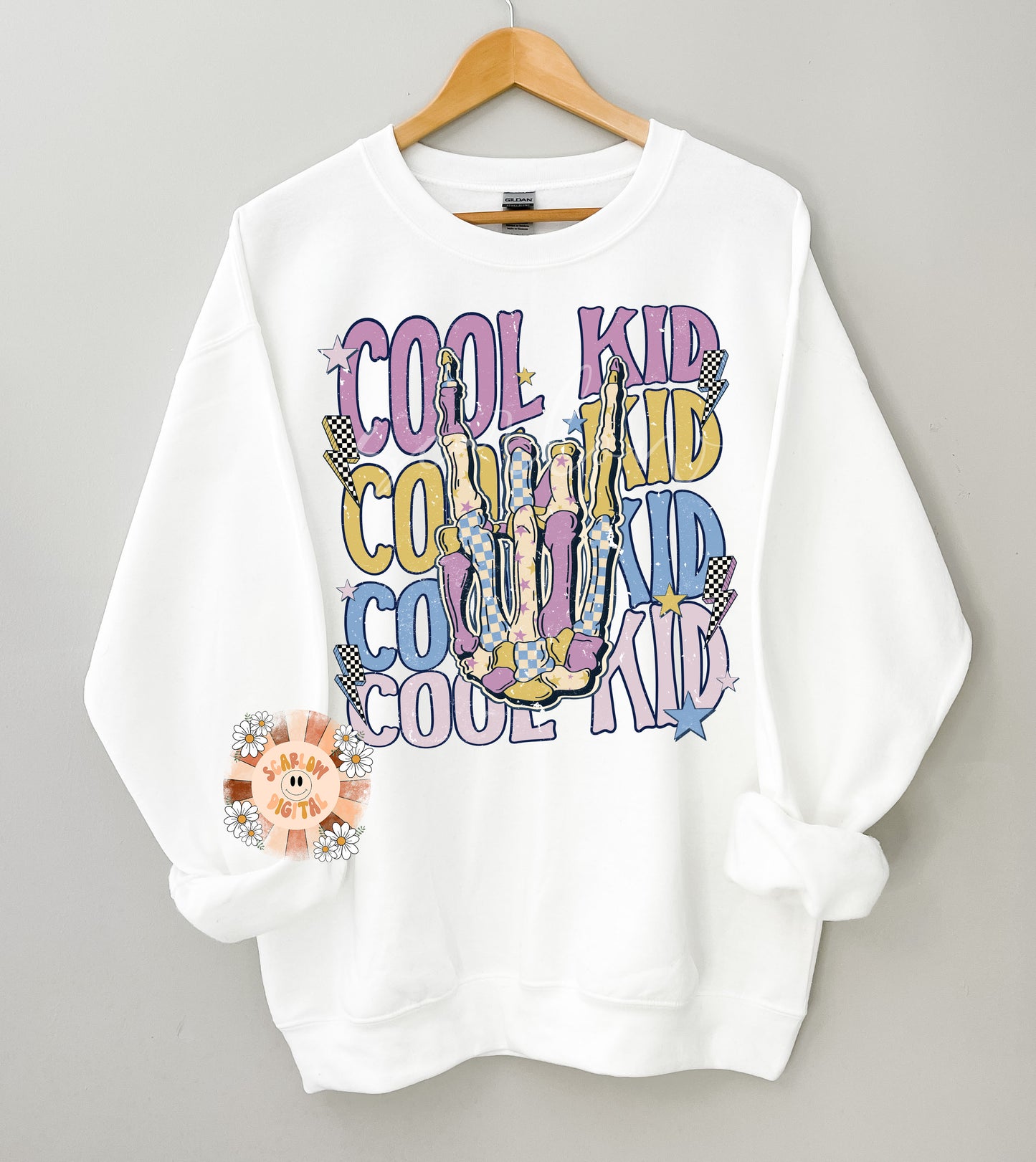 Cool Kid PNG-Rocker Sublimation Digital Design Download-kids png, png for kids, edgy png, grunge png, skeleton png, vintage png, retro png