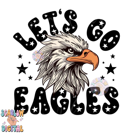 Eagles PNG Digital Design Download, sports mascot png, football png, baseball png, retro png, trendy png, sports tshirt designs, school png