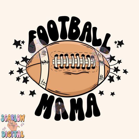 Football Mama PNG Digital Design