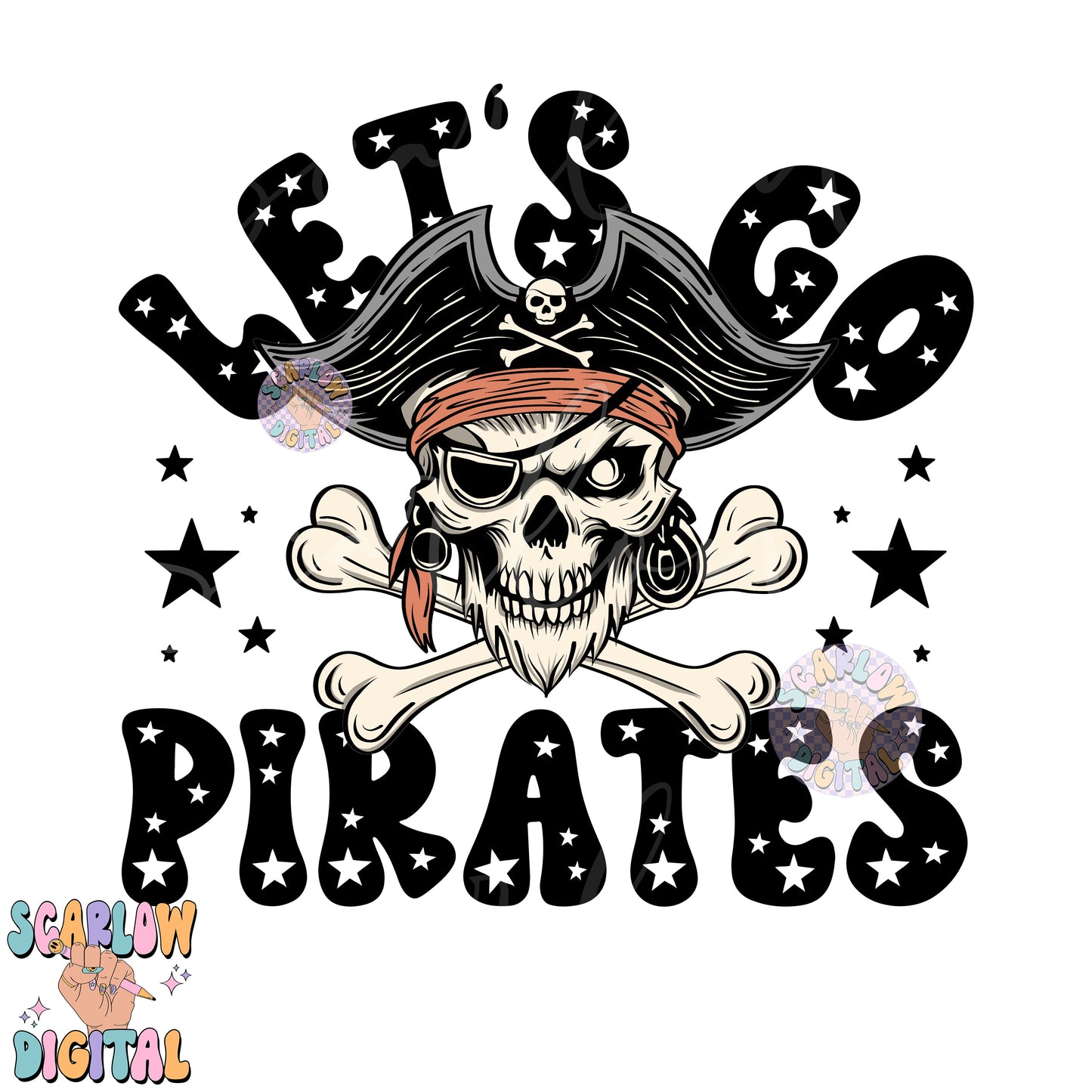 Pirates PNG Digital Design Download, sports mascot png, football png, baseball png, retro png, trendy png, sports tshirt designs, school png