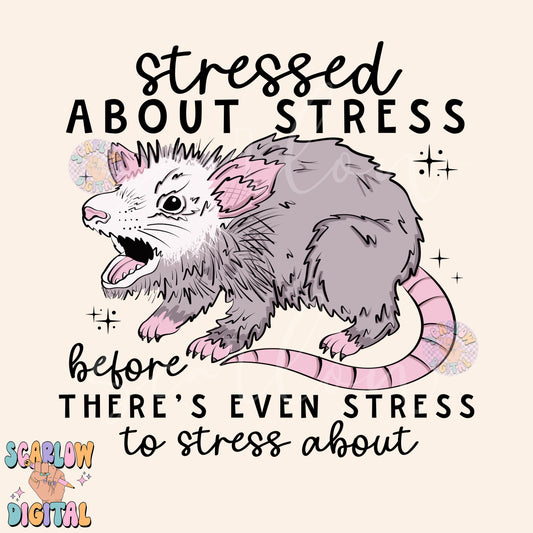 Stressed Opossum PNG Digital Design