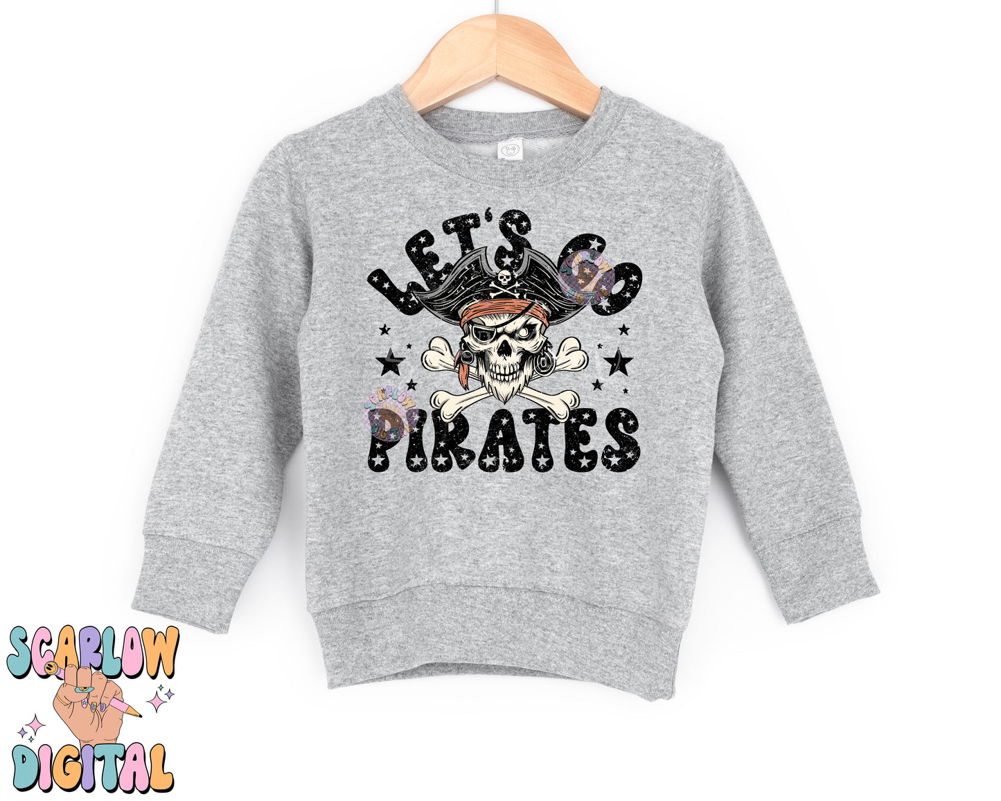 Pirates PNG Digital Design Download, sports mascot png, football png, baseball png, retro png, trendy png, sports tshirt designs, school png
