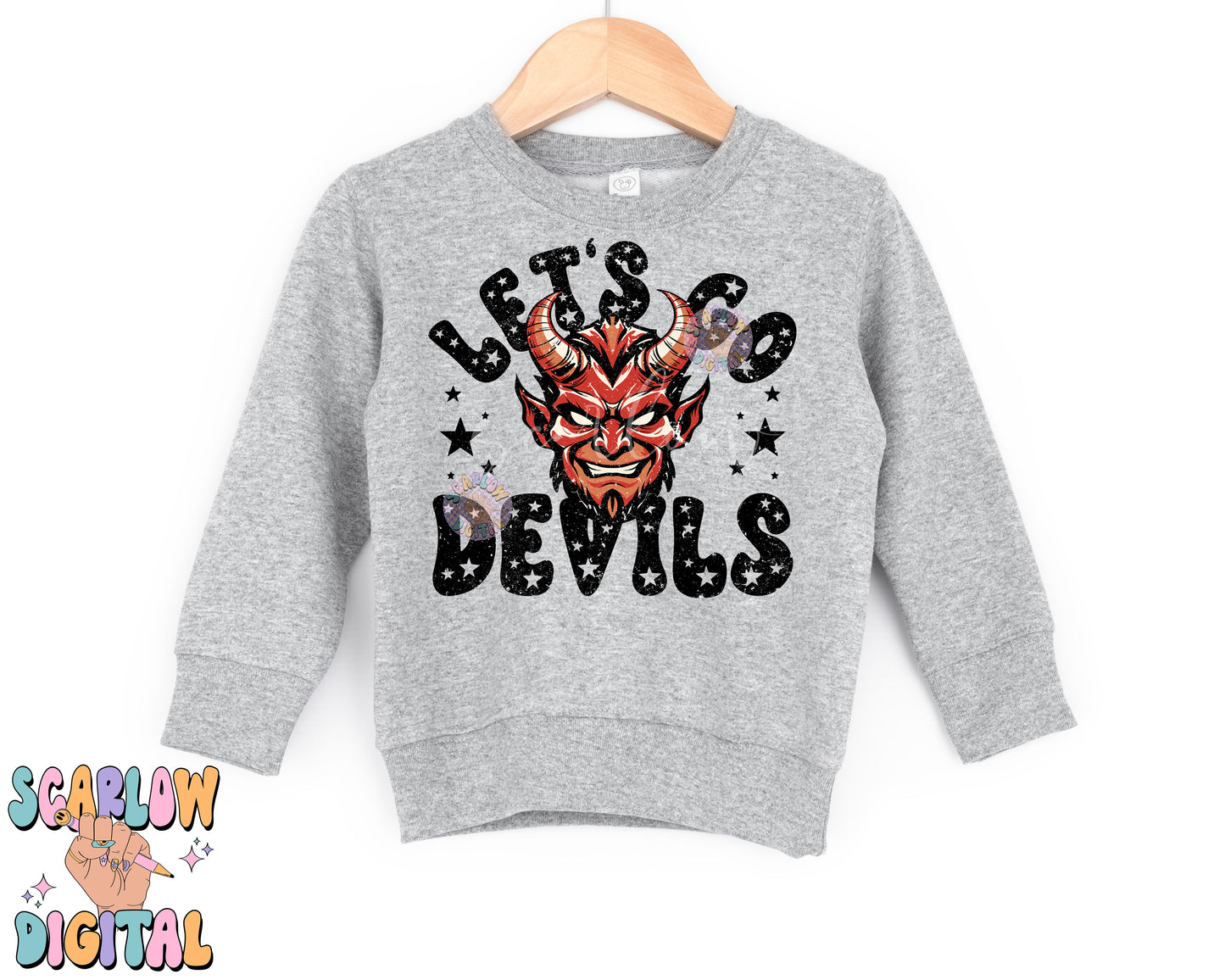 Devils PNG Digital Design Download, sports mascot png, football png, baseball png, retro png, trendy png, sports tshirt design, school png