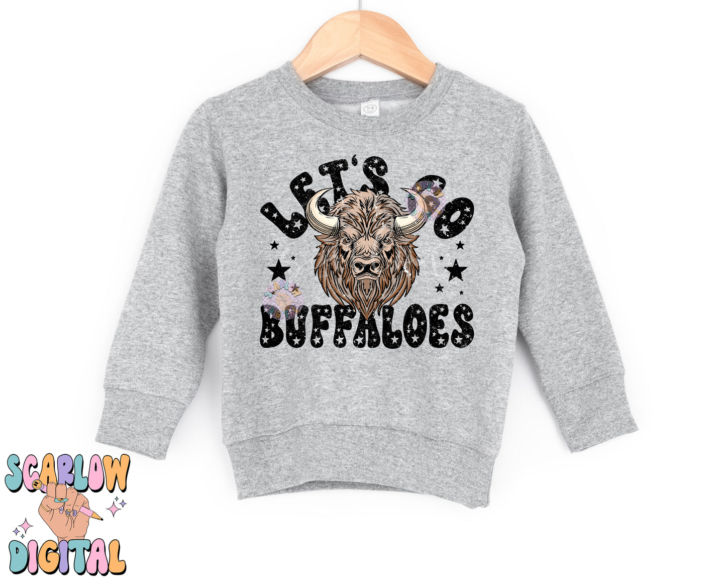 Buffaloes PNG Digital Design Download, sports mascot png, football png, baseball png, retro png, trendy png, sports shirt design, school png