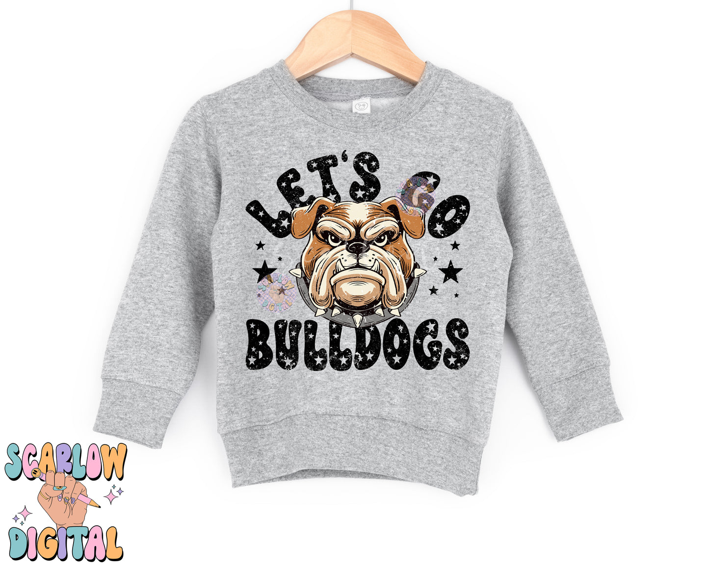 Bulldogs PNG Digital Design Download, sports mascot png, football png, baseball png, retro png, trendy png, sports tshirt design, school png