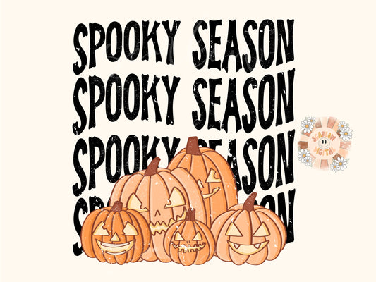 Spooky Season PNG-Halloween Sublimation Digital Design Download-pumpkins png, vintage halloween png, gender neutral halloween png, fall png