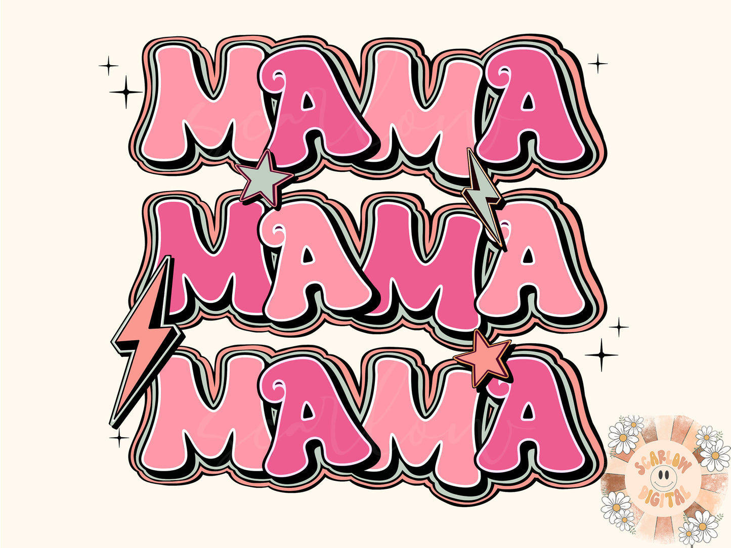 Mama PNG Sublimation Digital Design Download, retro mama png, preppy mama png, boho mama png, png for moms, mommy and me png, mama mini png