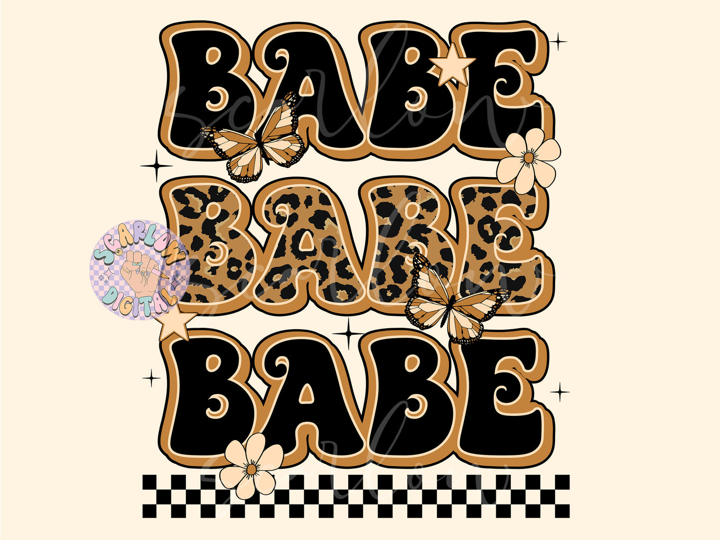 Babe PNG-Butterfly Sublimation Digital Design Download-flowers png, grunge png, mama babe png, mommy and me png, rocker png design, girl png